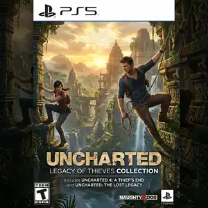 Uncharted Legacy of Thieves Collection PS5 game available for rent in Dubai