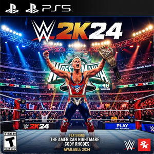 WWE 2K24 PS5 wrestling game available for rent in Dubai